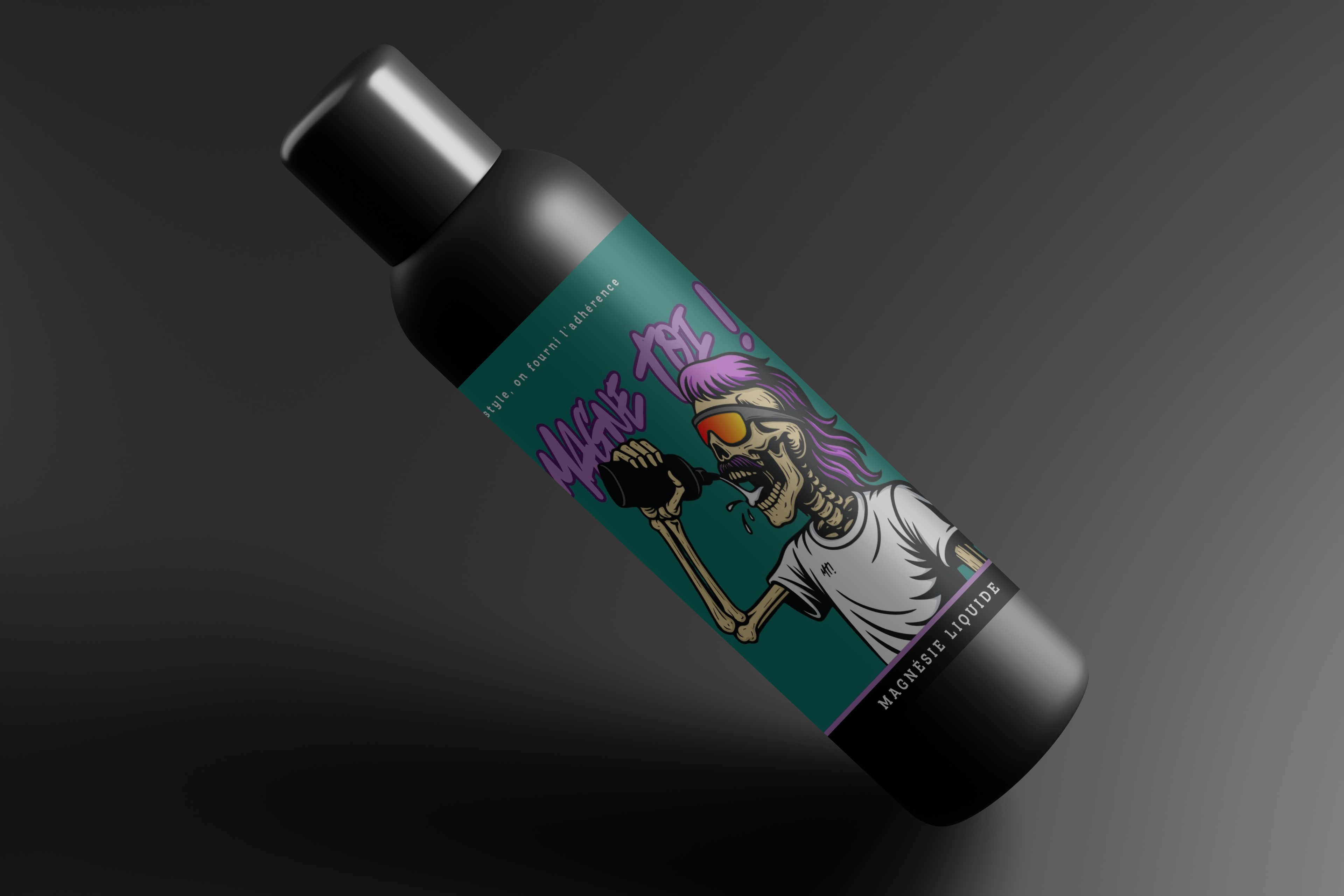 Flacon de magnésie liquide pour le bloc